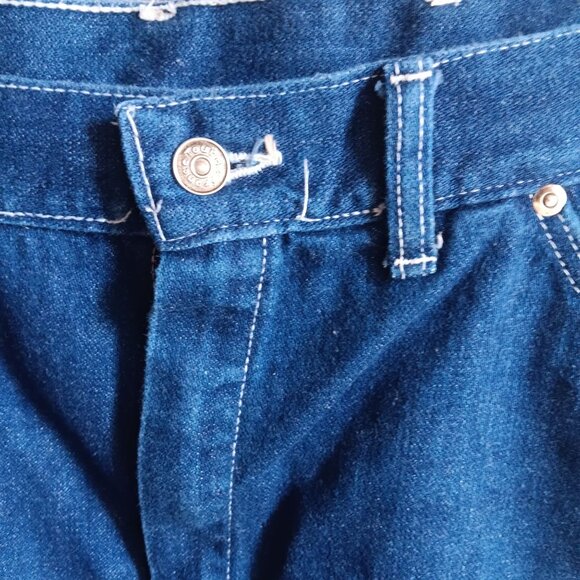 Vintage Mens Disco Jeans 36x25 FIT 80's INDIGO TOUR DE FRANCE DISCO POCKET JEANS - Picture 6 of 7